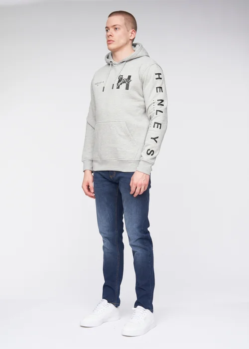 Henleys Grey Kilhen Hoodie - Large Image 2
