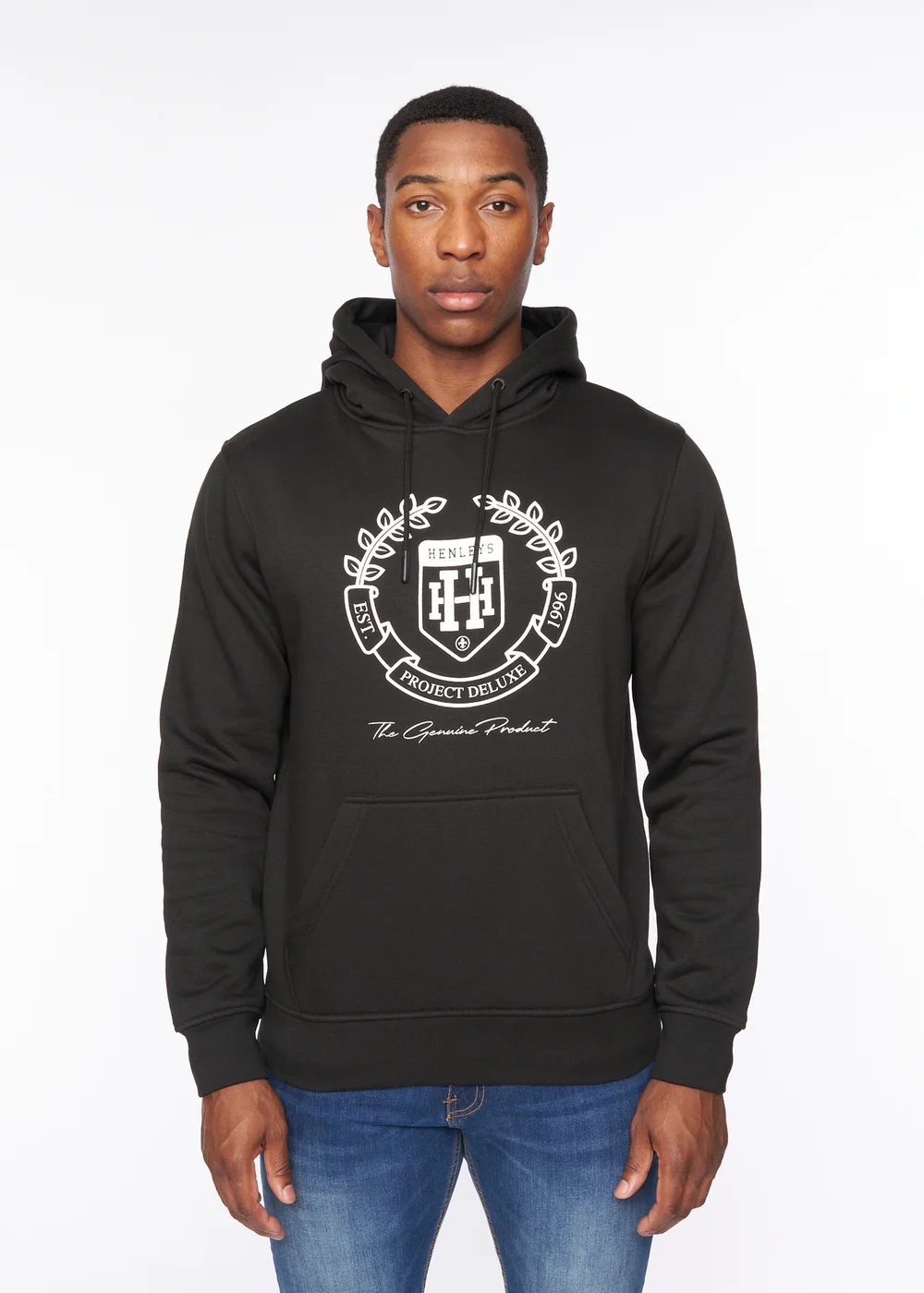 Henleys Black Myer Hoodie - Extra Large Image 1