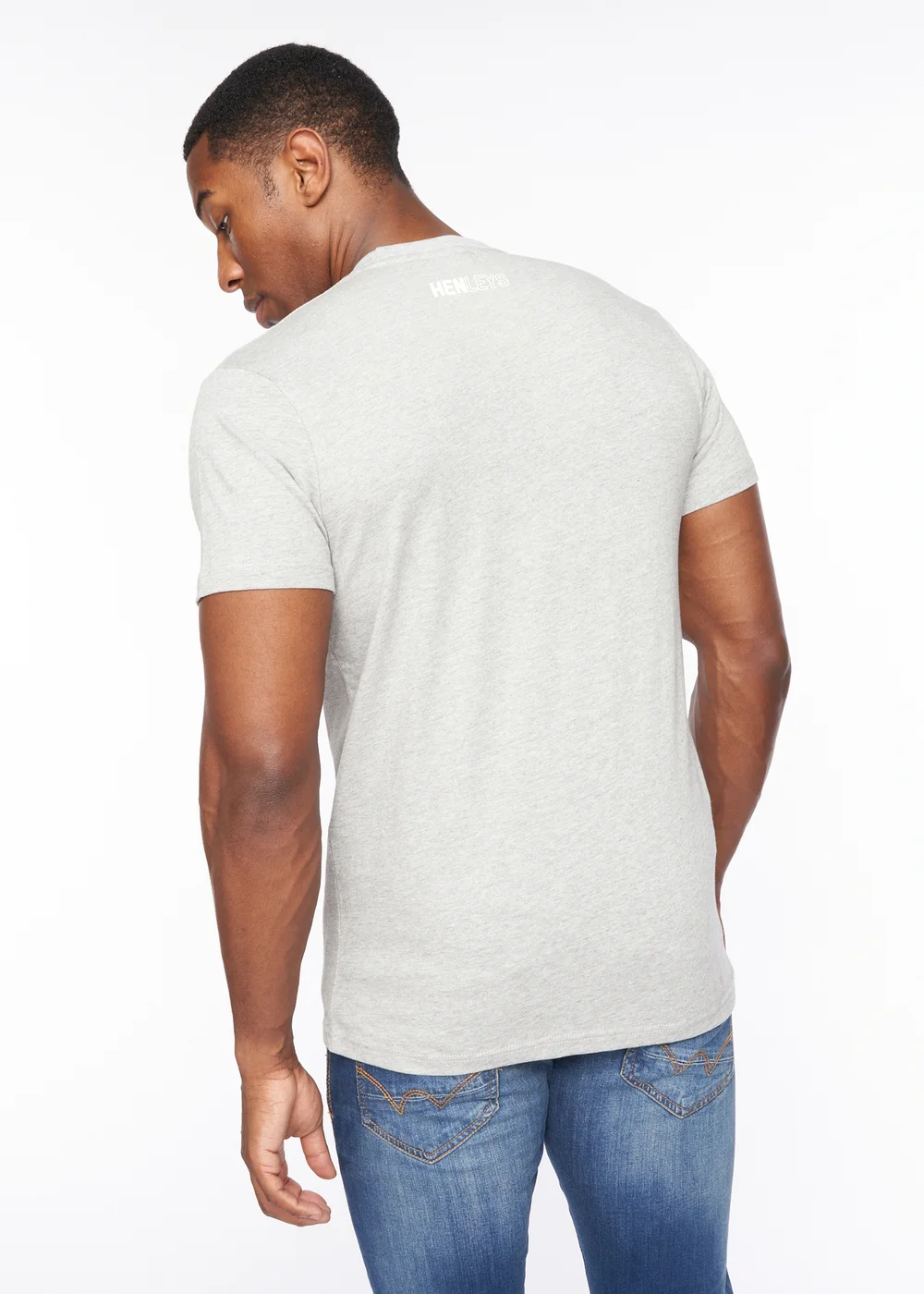 Henleys Grey Melvern T-Shirt - Medium Image 2