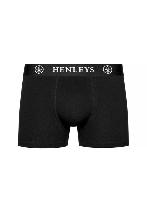 Henleys Black McBlacken Boxers 12 pack - Extra Large Image 2