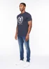 Henleys Navy Myer T-Shirt - Large Image 5