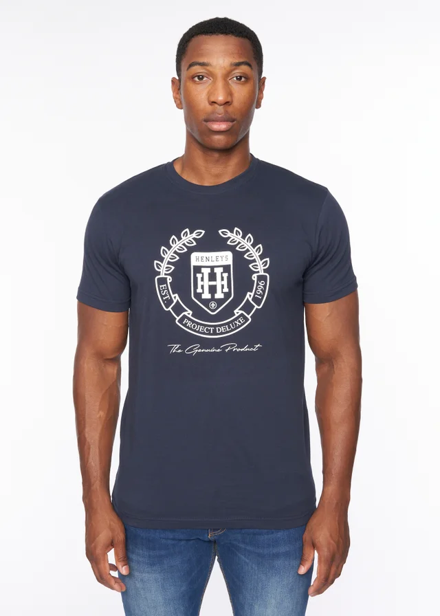Henleys Navy Myer T-Shirt