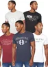 Henleys Assorted Varick T-Shirt 5 pack - Medium Image 1