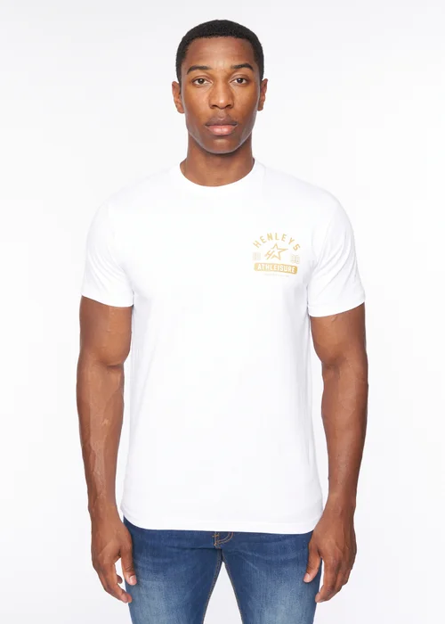 Henleys Optic White Upton T-Shirt - Medium Image 1