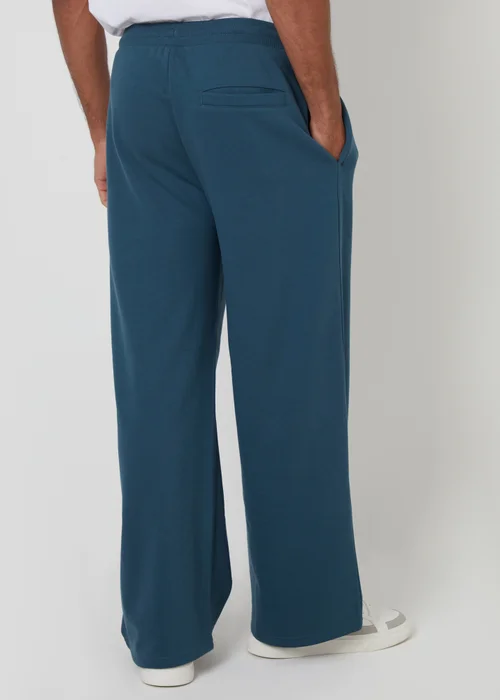 Threadbare Blue Wide Leg Joggers - L Image 2