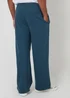 Threadbare Blue Wide Leg Joggers - L Image 2