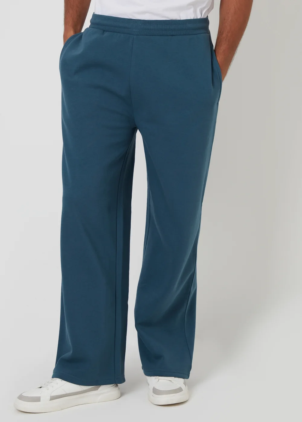 Threadbare Blue Wide Leg Joggers - L Image 1