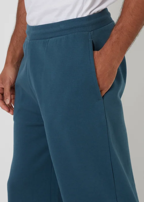 Threadbare Blue Wide Leg Joggers - L Image 4