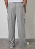 Threadbare Light Grey Wide Leg Cargo Joggers - L Image 2