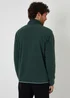 Threadbare Green Microfleece Quarter Zip Sweatshirt - M Image 2