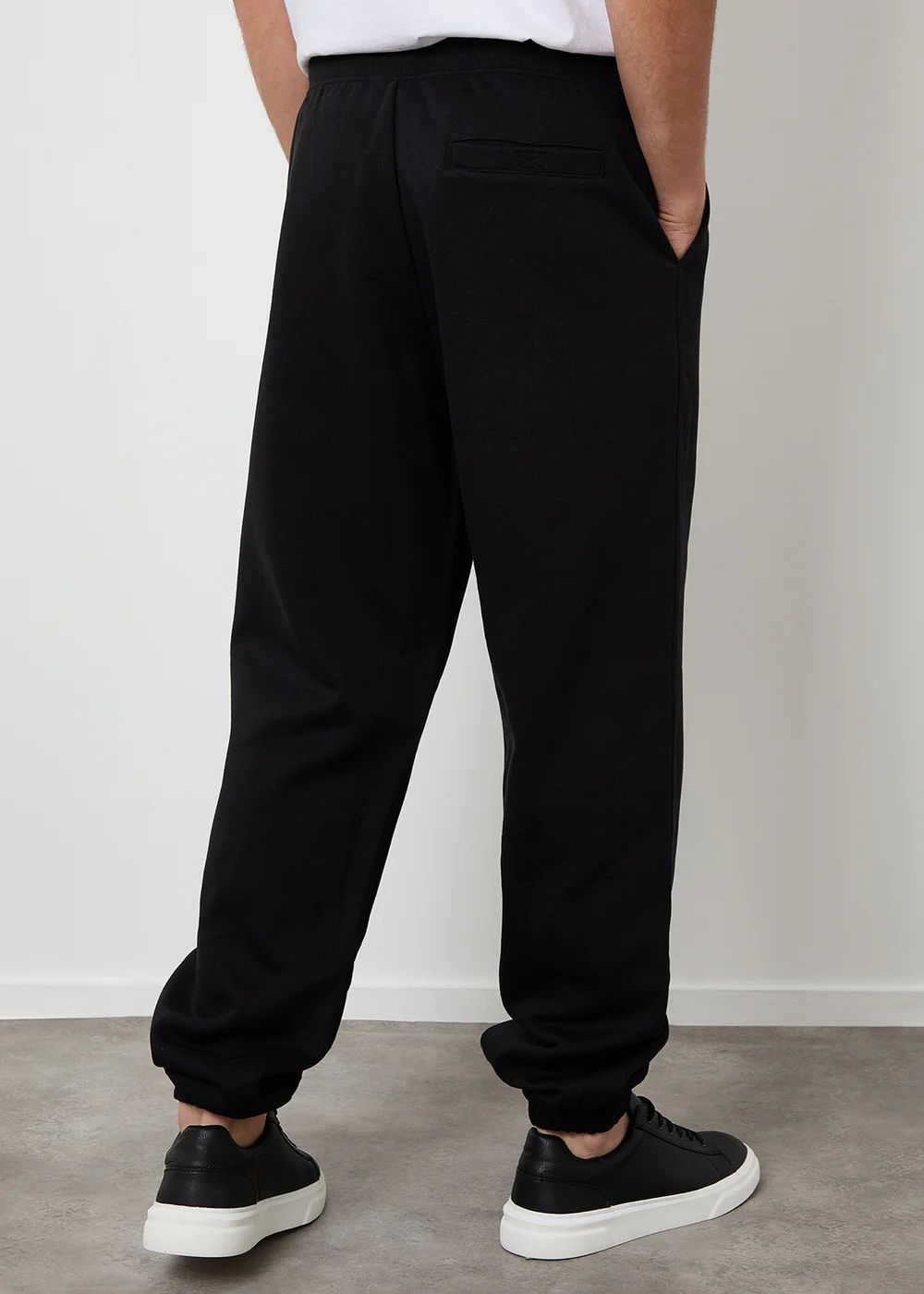 Threadbare Black Relaxed Fit Cuffed Joggers - S Image 2