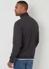 Threadbare Charcoal Mock T-Shirt Quarter Zip Sweatshirt - XL Image 2