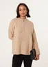Blue Vanilla Beige Half Zip Jumper - Size 18-20 Image 2