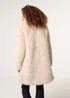 Blue Vanilla Stone Faux Fur Long Coat - M Image 4