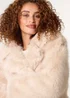 Blue Vanilla Stone Faux Fur Long Coat - M Image 2