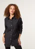 Blue Vanilla Black Long Sleeved Denim Shirt - Medium Image 1