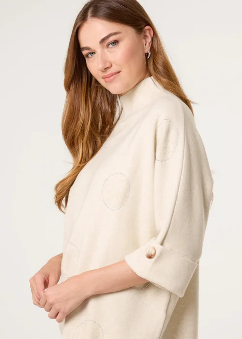 Blue Vanilla Stone Circle Rhinestone Jumper - Large/Extra Large Image 3