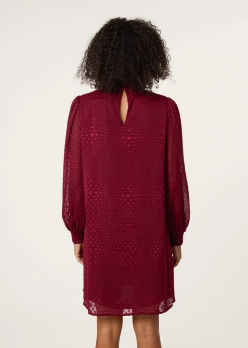 Blue Vanilla Red High Neck Shift Dress - 16 Image 4