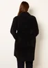 Blue Vanilla Black Overcoat With Classic Collar - S/M Image 4