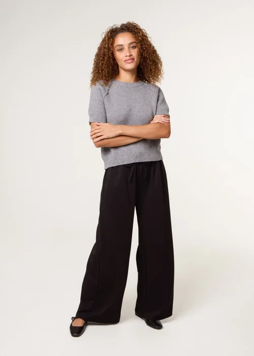 Blue Vanilla Black Wide Leg Trouser - S/M Image 1