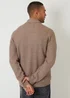 Threadbare Taupe Shawl Collar Knitted Cardigan - XXL Image 2