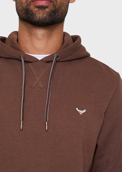 Threadbare Chocolate Cotton Blend Pullover Hoody - XL Image 4