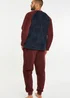 Threadbare Burgundy Borg Loungewear Set - XXL Image 2