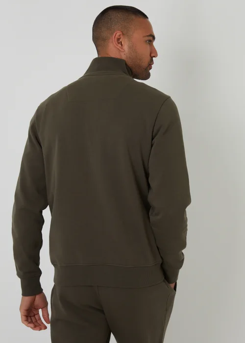 Threadbare Black 2 Pack Quarter Zip Neck Sweatshirts - M Image 3