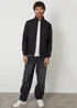 Threadbare Black Quilted Hybrid Funnel Neck Jacket - 2XL Image 3