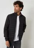 Threadbare Black Quilted Hybrid Funnel Neck Jacket - 2XL Image 1