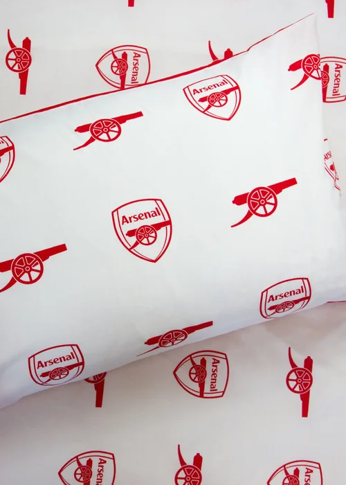 Arsenal Lightning Red Panel Duvet Cover - Double Image 4