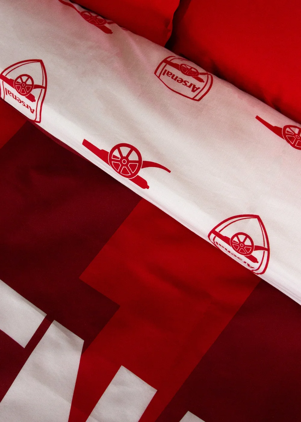 Arsenal Lightning Red Panel Duvet Cover - Double Image 5