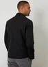 Threadbare Black Lightweight Collared Zip Up Jacket - S Image 2