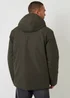 Threadbare Khaki Showerproof Longline Hooded Padded Jacket - L Image 2