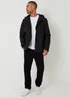 Threadbare Black Showerproof Hooded Microfleece Lined Jacket - M Image 3
