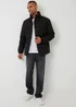 Threadbare Black Padded Funnel Neck Jacket - 2XL Image 3