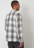 Threadbare Stone Check Waffle Textured Shacket - M Image 2