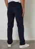 Threadbare Navy Straight Leg 5 Pocket Corduroy Trousers With Stretch - 38/L32 Image 2