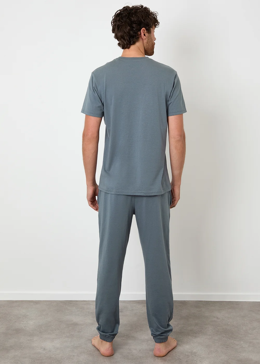 Threadbare Grey Cotton Blend Jersey Pyjama Set - XXL Image 2