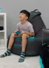 Mercedes Hexagon Blue Bean Chair - One Size Image 1
