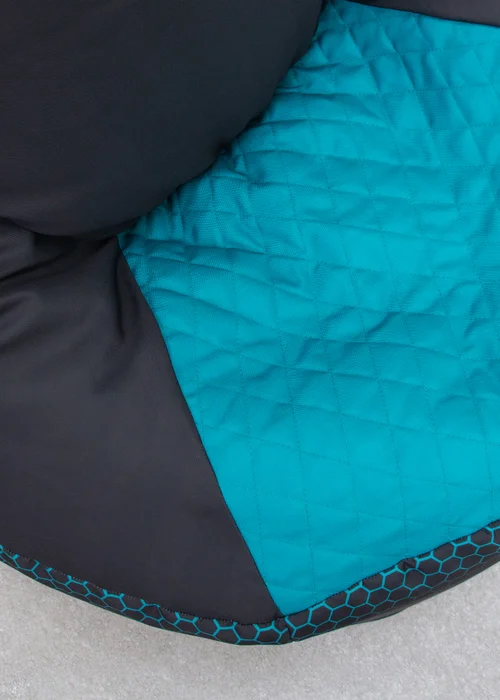 Mercedes Hexagon Blue Bean Chair - One Size Image 4