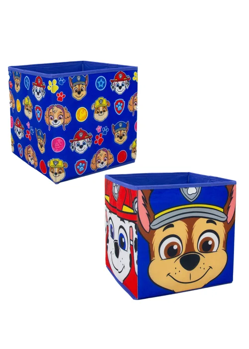 Paw Patrol Faces Blue Two Pack Storage Box - One Size Image 5