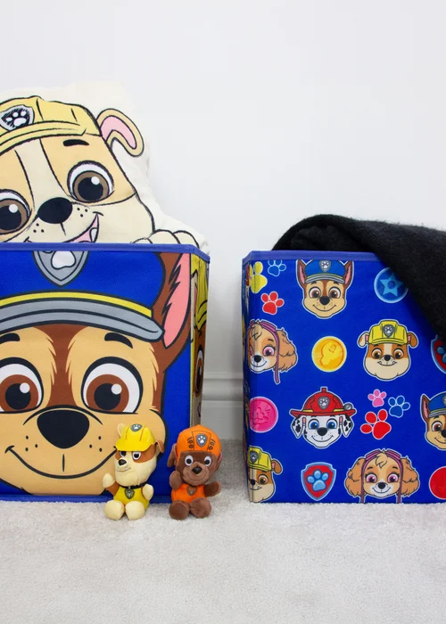 Paw Patrol Faces Blue Two Pack Storage Box - One Size Image 2