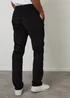 Threadbare Black Straight Leg Stretch Corduroy Trousers - 32/L32 Image 2