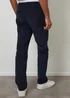 Threadbare Navy Straight Leg Stretch Corduroy Trousers - 36/L32 Image 2