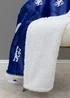 Chelsea FC Goal Blue Sherpa Fleece - 120 X 150 Image 2