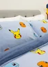 Pokemon Snuggle Blue Fleece Duvet Cover - Single Image 3