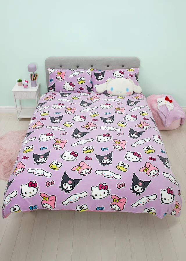 Hello Kitty Chill Pink Fleece Duvet Cover Set