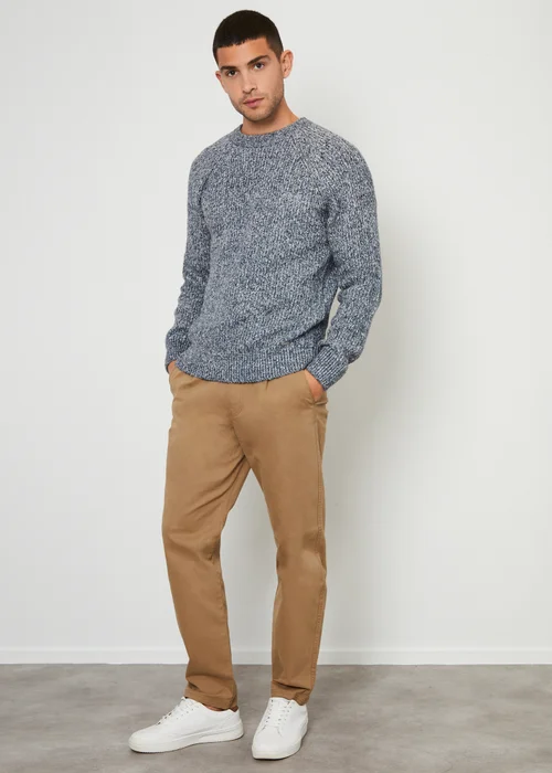 Threadbare Navy Raglan Sleeve Crew Neck Jumper - XXL Image 4