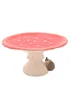 Country Living Red Toadstool & Hedgehog Cake Stand - One Size Image 2
